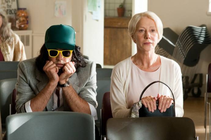 Russell Brand (Arthur Bach) en Helen Mirren (Hobson)