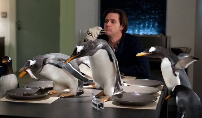 Jim Carrey (Tom Popper) in Mr. Popper's Penguins