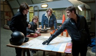 Reinout Scholten van Aschat, Gijs Naber, Korneel Evers en Teun Kuilboer in De Heineken ontvoering Reinout Scholten van Aschat, Gijs Naber, Korneel Evers en Teun Kuilboer in De Heineken ontvoering