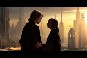 Senator Amidala (Natalie Portman) en Anakin Skywalker (Hayden Christensen)