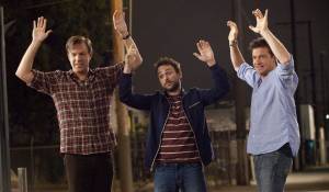 Horrible Bosses: Jason Sudeikis (Kurt Buckman), Charlie Day (Dale Arbus) en Jason Bateman (Nick Hendricks) Horrible Bosses: Jason Sudeikis (Kurt Buckman), Charlie Day (Dale Arbus) en Jason Bateman (Nick Hendricks)