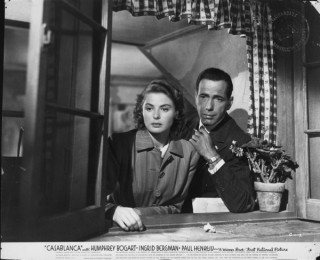 Ingrid Bergman en Humphrey Bogart in Casablanca