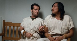 Jack Nicholson en Will Sampson in One Flew Over the Cuckoo's Nest Jack Nicholson en Will Sampson in One Flew Over the Cuckoo's Nest