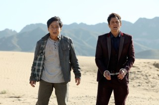 Jackie Chan en Johnny Knoxville in Skiptrace