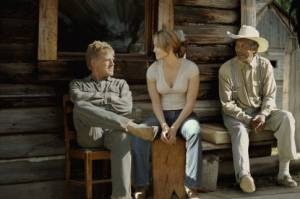 Morgan Freeman, Jennifer Lopez en Robert Redford in An Unfinished Life