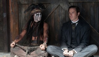 Johnny Depp en Armie Hammer in The Lone Ranger