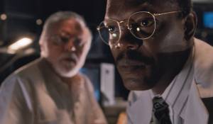 Richard Attenborough (John Hammond) en Samuel L. Jackson (Ray Arnold) Richard Attenborough (John Hammond) en Samuel L. Jackson (Ray Arnold)