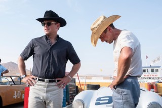 Matt Damon en Christian Bale in Le Mans '66