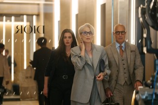 Anne Hathaway, Meryl Streep en Stanley Tucci in The Devil Wears Prada 2