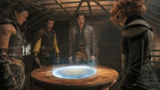 Michelle Rodriguez, Justice Smith, Chris Pine en Sophia Lillis in Dungeons & Dragons: Honor Among Thieves