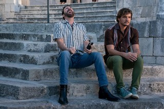 Nicolas Cage en Pedro Pascal in The Unbearable Weight of Massive Talent