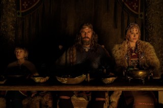 Oscar Novak, Ethan Hawke en Nicole Kidman in The Northman