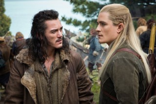 Luke Evans en Orlando Bloom in The Hobbit: The Battle Of The Five Armies