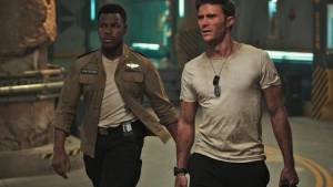 Pacific Rim: Uprising: John Boyega (Jake Pentecost) en Scott Eastwood (Nate Lambert) Pacific Rim: Uprising: John Boyega (Jake Pentecost) en Scott Eastwood (Nate Lambert)