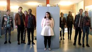 SpangaS in Actie: Ricardo Blei (Abel Brandt), Priscilla Knetemann (Charley Bogaarts) en Hassan Slaby (Eman Loukili) SpangaS in Actie: Ricardo Blei (Abel Brandt), Priscilla Knetemann (Charley Bogaarts) en Hassan Slaby (Eman Loukili)