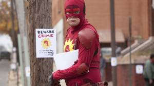 Super: Rainn Wilson (Frank D'Arbo / The Crimson Bolt) Super: Rainn Wilson (Frank D'Arbo / The Crimson Bolt)