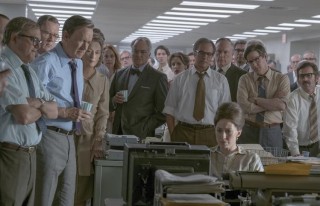 Tom Hanks, Meryl Streep, Philip Casnoff, David Cross (II), Bob Odenkirk, Tracy Letts, Bradley Whitford, Carrie Coon en Jessie Mueller in The Post
