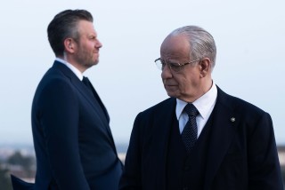 Orlando Cinque en Toni Servillo in La Grazia