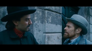 Oscar Isaac en Willem Dafoe in At Eternity's Gate