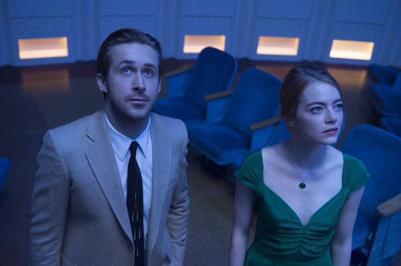 La La Land: Ryan Gosling (Sebastian) en Emma Stone (Mia), (c) Independent