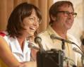 Emma Stone als 'Billie Jean King' en  Steve Carell als 'Bobby Riggs' in BATTLE OF THE SEXES. Foto: Melinda Sue Gordon. Â© 2016 Twentieth Century Fox Film Corporation All Rights Reserved, Melinda Sue