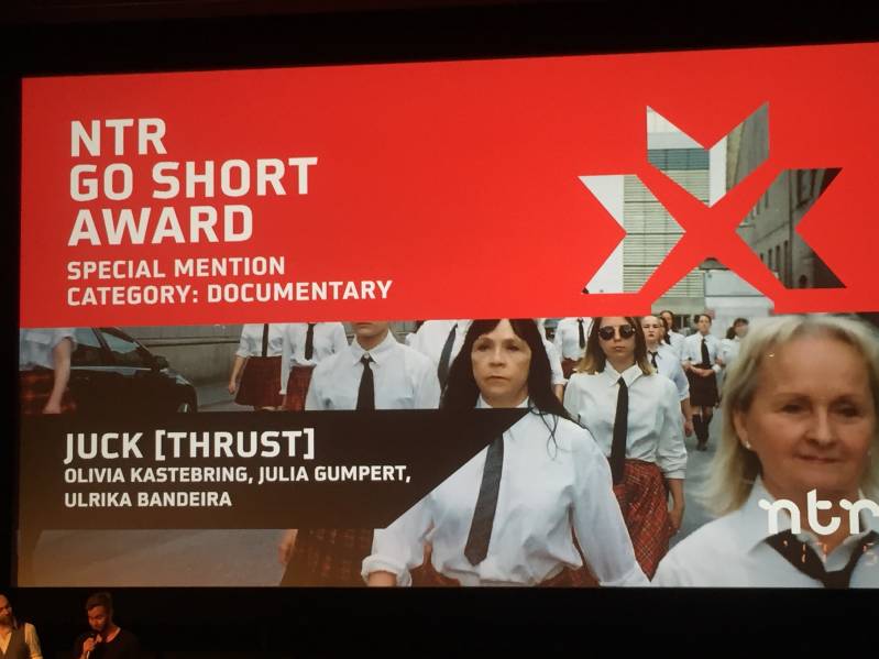 De korte film JUCK (THRUST) van Olivia Kastebring, Julia Gumpert en Ulrika Bandeira krijgt speciale vermelding van twee jury's © 2018 BiosAgenda.nl