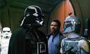 Boba Fett (rechts) met Darth Vader in 'Star Wars: Episode V: The Empire Strikes Back' (c) 1980