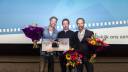 Hoofdrolspelers Barry Atsma en Jacob Derwig en regisseur Joram Lürsen © 2018 Nederlands Film Festival