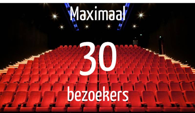 Bioscopen maximaal 30 bezoekers