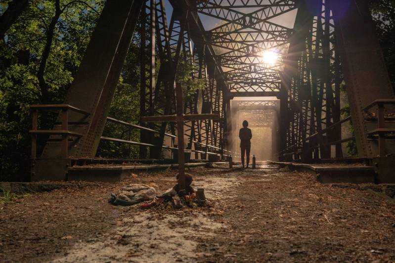 Evelyn (Emily Blunt) braves the unknown in