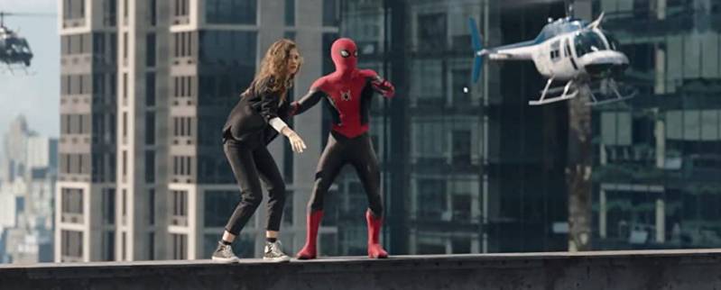 Zendaya and Tom Holland in Spider-Man No Way Home (2021)