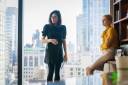Halina Reijn en Nicole Kidman op de set van Babygirl
