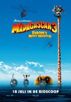 Madagascar 3: Europe's Most Wanted 3D poster